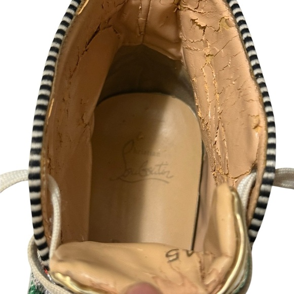 Christian Louboutin,Shoes Multicolor Sequin HighTop Sneakers, some sign of wear - Picture 13 of 14